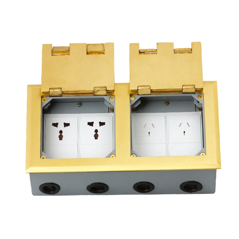 Double Door Open Cover Socket Floor 12 ຄວາມອາດສາມາດຂອງໂມດູນ