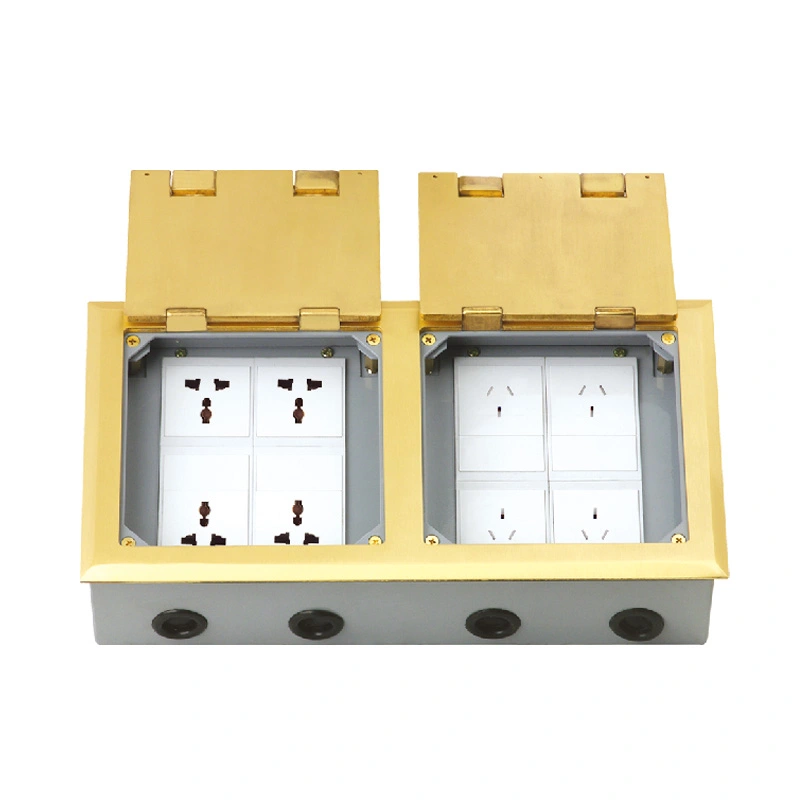 Double Door Open Cover Socket Floor 20 ຄວາມອາດສາມາດຂອງໂມດູນ