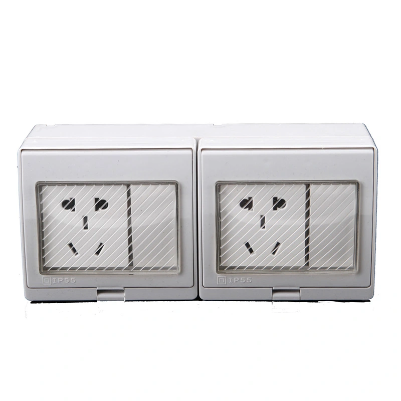 IP55 Series 5 Pin Multifunction Wall Socket ມີສະວິດສໍາລັບເຮືອນ